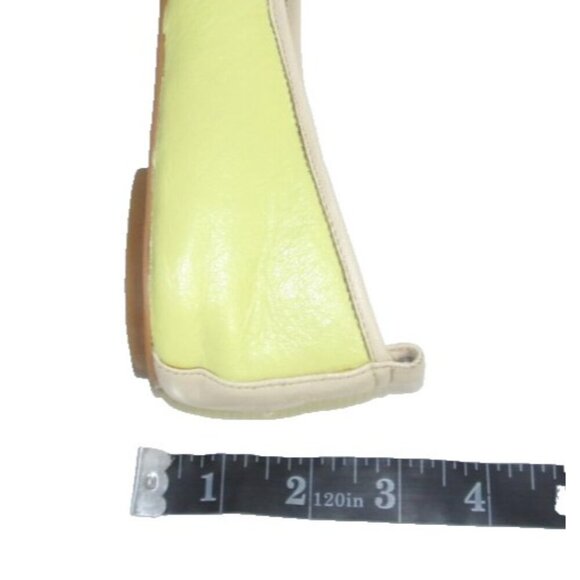 DOLCE VITA green-ish yellow & beige leather flats lightweight shoes women's 10 - Picture 9 of 9